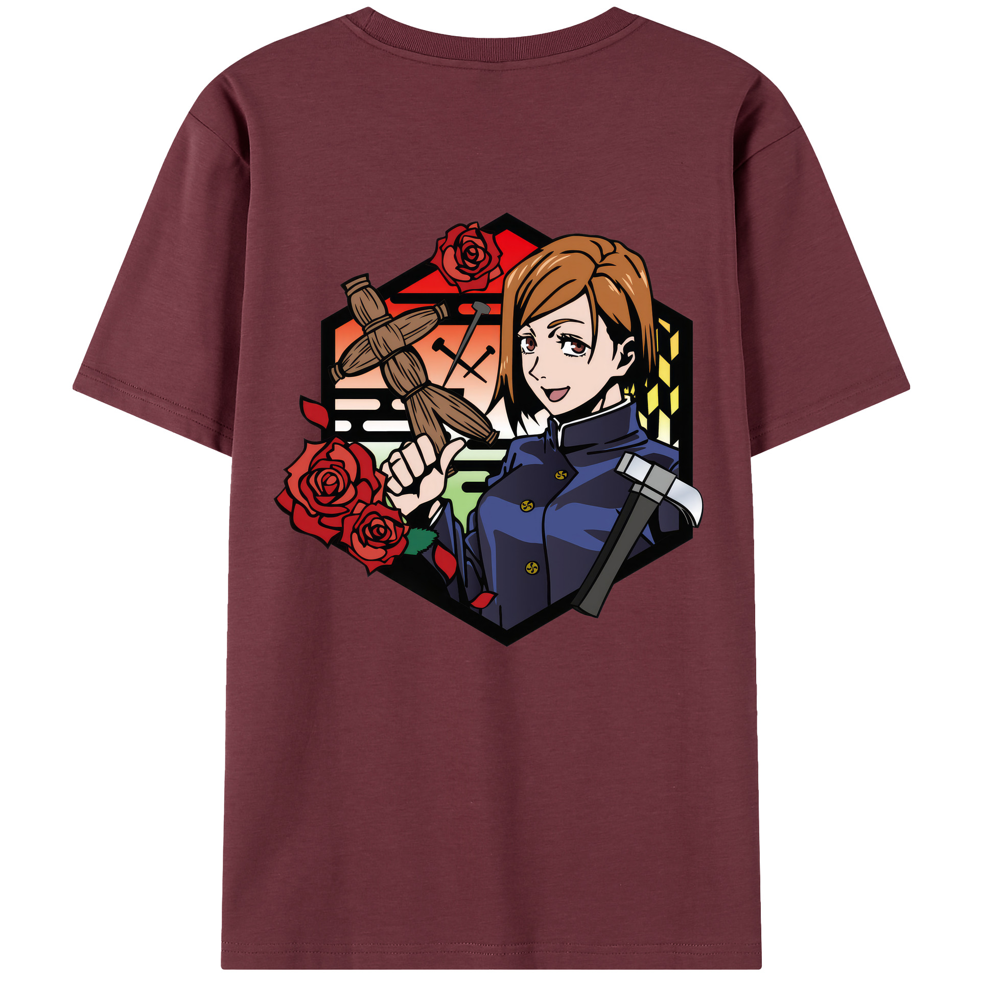 （画像用） 呪術廻戦 Jujutsu Kaisen 綿100％半袖Tシャツ（背面プリント）